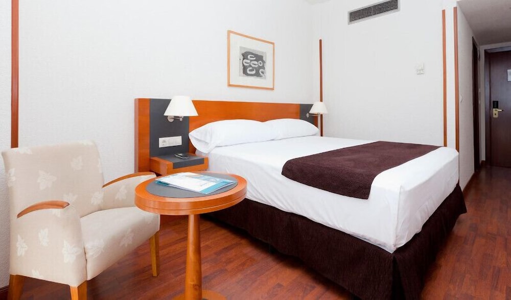 Habitación doble, 1 cama de matrimonio grande del hotel Senator Barajas. Foto 6