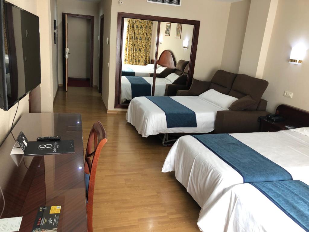 Habitación triple del hotel Soho Boutique Las Vegas