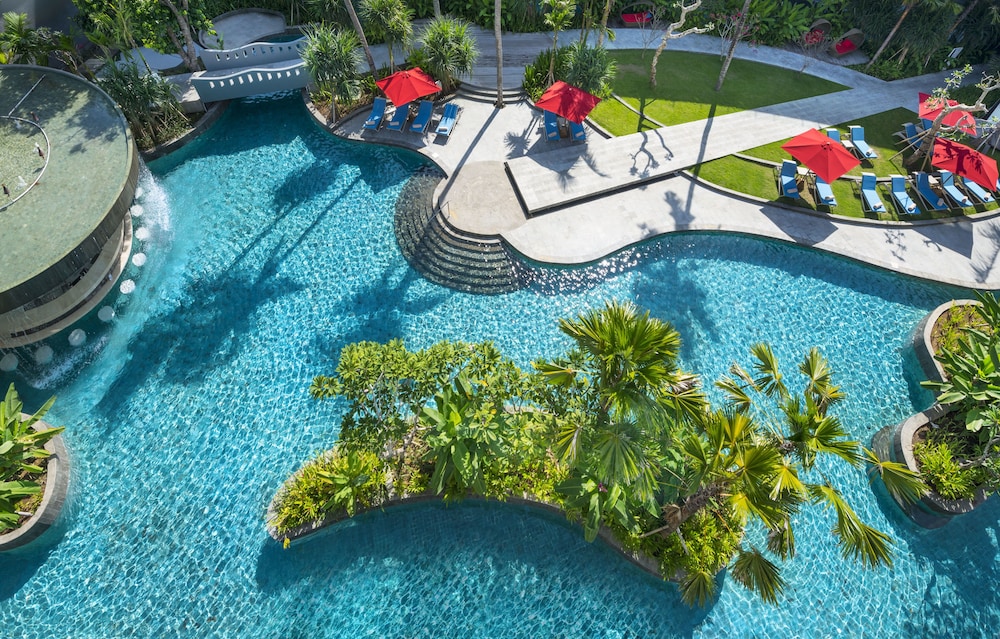 Habitación Deluxe, 2 camas dobles, acceso a la piscina (Lagoon Access) del hotel Le Meridien Bali Jimbaran - Chse Certified. Foto 3