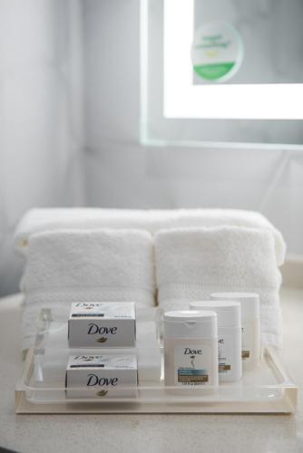 Habitación Estándar con bañera adaptada para personas con discapacidad - Cama extragrande del hotel Holiday Inn Newark International Airport