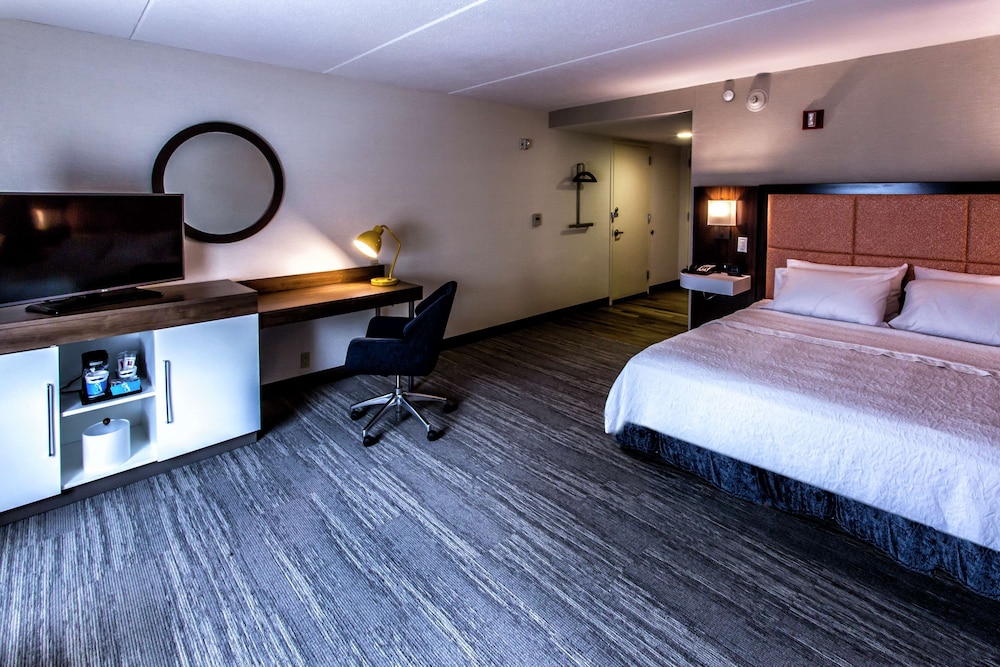 Habitación, 1 cama de matrimonio grande, accesible para personas con discapacidad, no fumadores del hotel Hampton Inn and Suites Staten Island. Foto 2