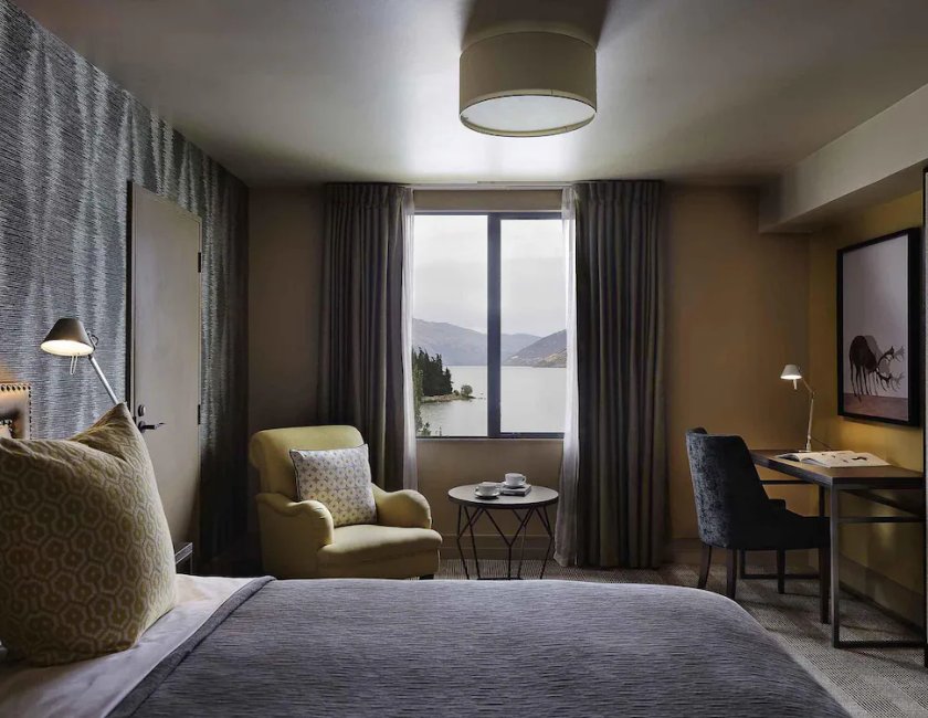 Habitación doble Vista Lago 1 Cama king del hotel St Moritz, Queenstown - Mgallery. Foto 3