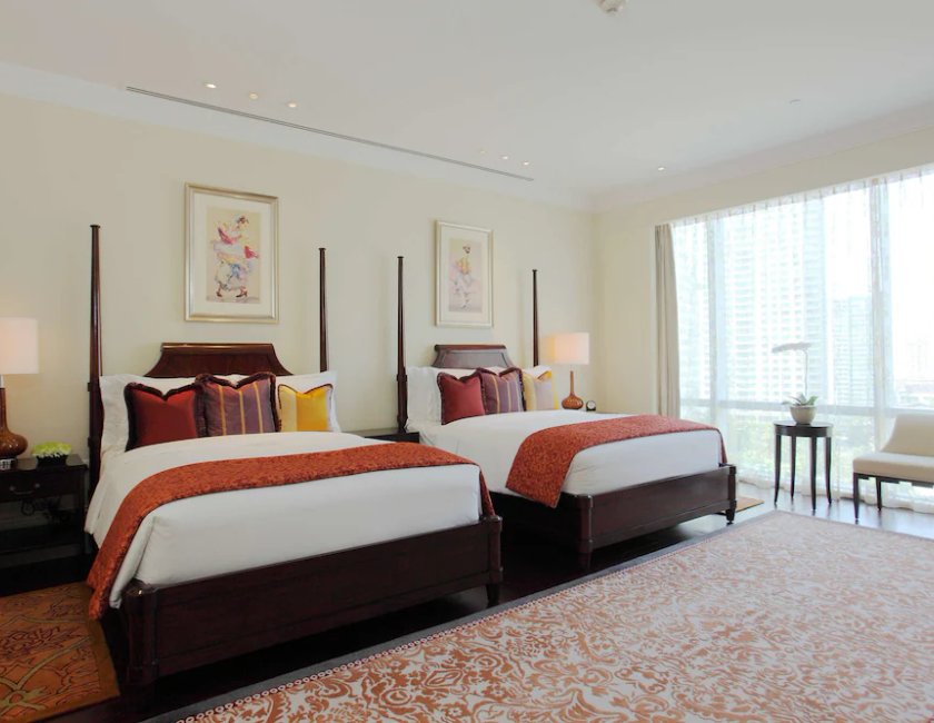Suite 1 habitación 2 Camas queen del hotel Raffles Makati. Foto 3