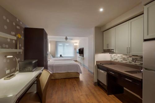 Estudio Extragrande con 2 camas grandes y ducha accesible en silla de ruedas - Adaptado para personas con discapacidad del hotel Homewood Suites New York/midtown Manhattan Times Square South. Foto 4