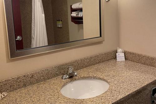 Habitación Doble con cama extragrande y ducha a ras de suelo - Adaptada para personas con movilidad reducida - No fumadores del hotel Holiday Inn Express Hotel And Suites Niagara Falls. Foto 1