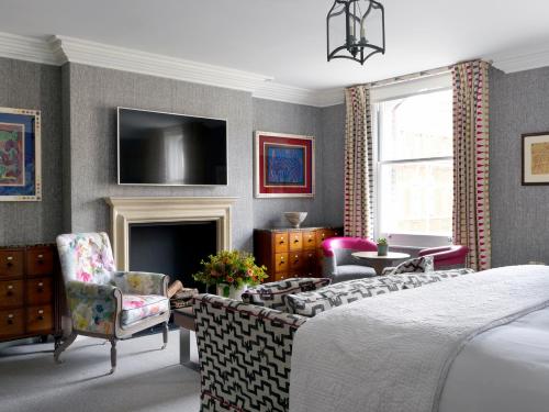 Suite Junior Deluxe del hotel Charlotte Street Hotel, Firmdale Hotels. Foto 3