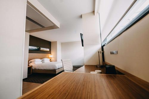 Habitación Grande con cama extragrande del hotel Hyatt Place Amsterdam Airport. Foto 7