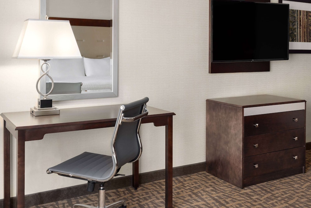 Habitación Deluxe, 1 cama de matrimonio grande, accesible para personas con discapacidad del hotel Wyndham Garden Buffalo Downtown. Foto 4