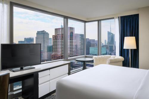 Estudio Deluxe con vistas a Times Square del hotel residence inn by marriott new york manhattan/central park. Foto 1