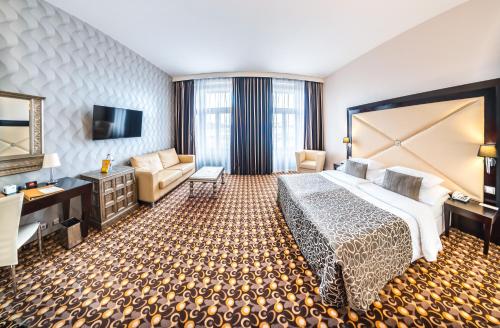 Habitación Doble Deluxe del hotel Grandior Prague. Foto 3