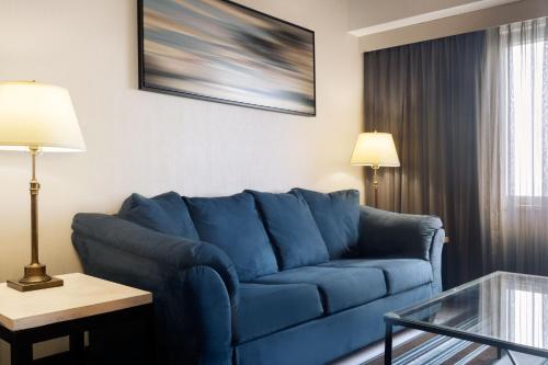 Suite de 1 dormitorio con sofá cama - Cama extragrande del hotel Courtyard by Marriott New York JFK Airport. Foto 2