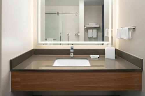 Habitación Doble con 2 camas dobles y ducha accesible en silla de ruedas - Adaptada para personas con movilidad reducida del hotel Fairfield Inn y Suites Newark Liberty Internationa. Foto 5