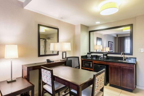 Suite Premium con cama extragrande y sofá cama del hotel Embassy Suites Elizabeth Newark Airport. Foto 4