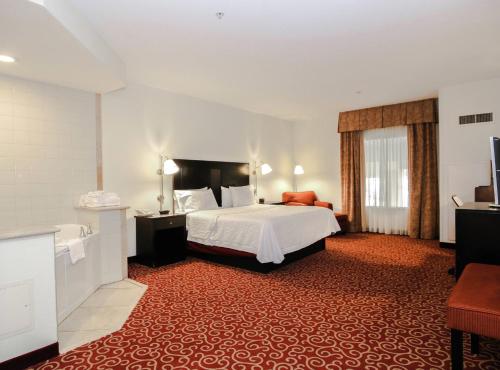 Estudio con cama grande y jacuzzi del hotel Hampton Inn Kingston. Foto 1