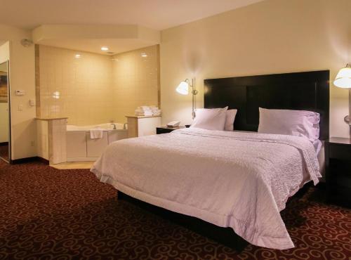 Estudio con cama grande y jacuzzi del hotel Hampton Inn Kingston. Foto 2