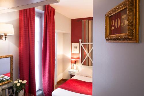 Habitación Individual del hotel Louvre Bons Enfants. Foto 3