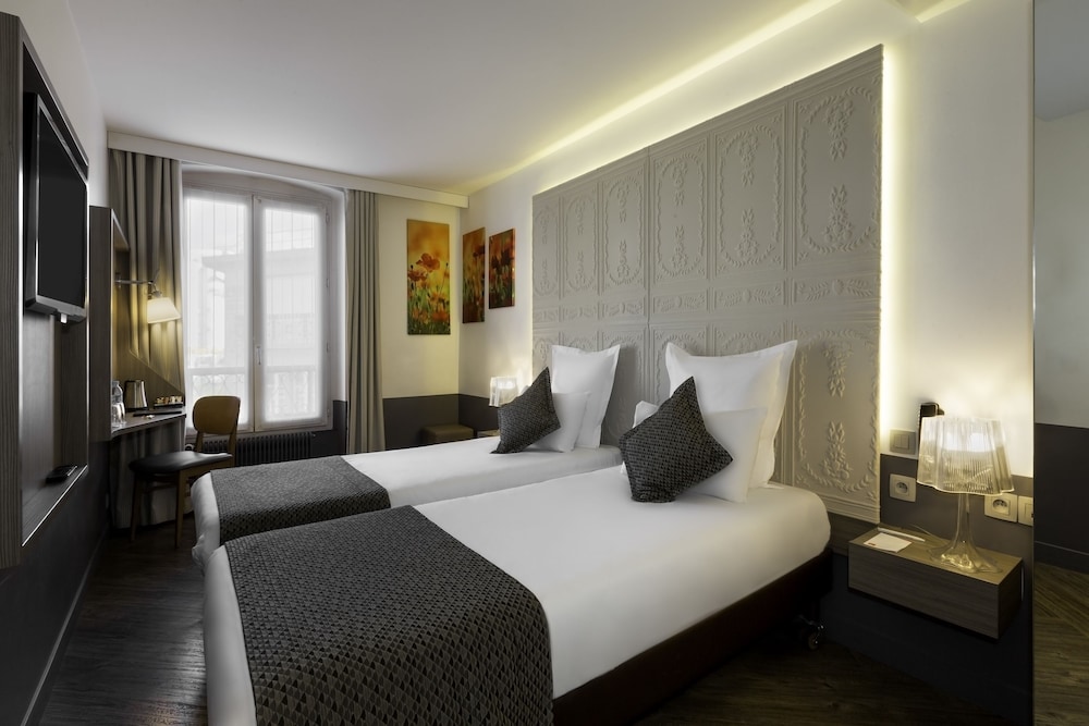 Habitación superior con 2 camas individuales del hotel Contact Alize Montmartre