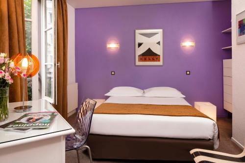 Habitación Doble del hotel Le Hameau de Passy. Foto 1