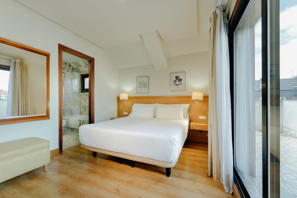 Habitación estándar, terraza del hotel Hesperia Vigo