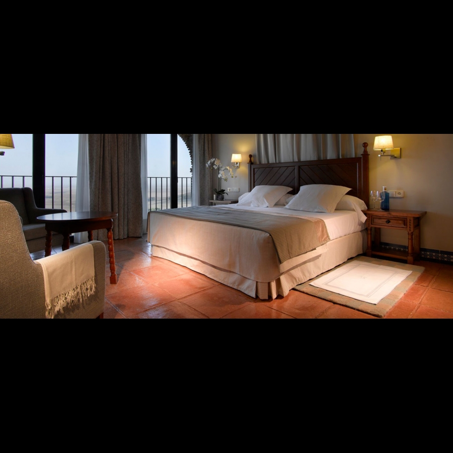 Habitación doble del hotel Parador De Carmona
