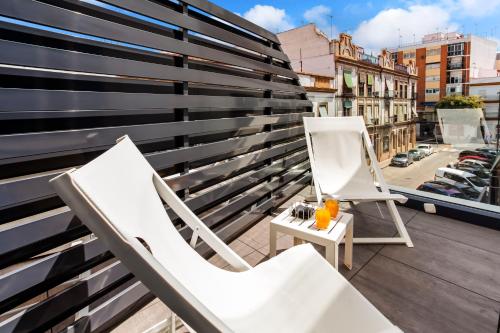 Habitación Superior con terraza del hotel Catalonia Giralda