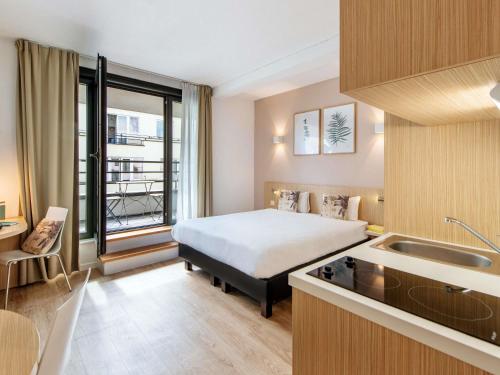 Estudio Doble del hotel Adagio Access Brussels Europe. Foto 7