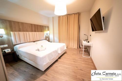 Habitación Doble - 2 camas del hotel Sercotel Doña Carmela. Foto 4