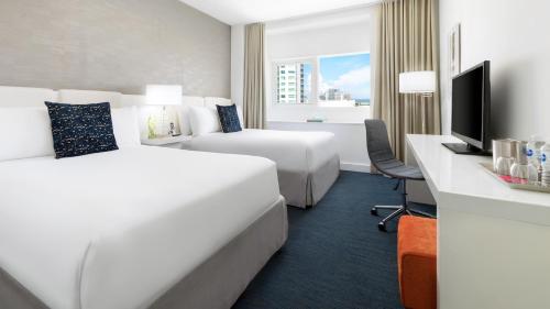 Trendy con 1 cama doble - Vistas a la bahía del hotel Yve Miami