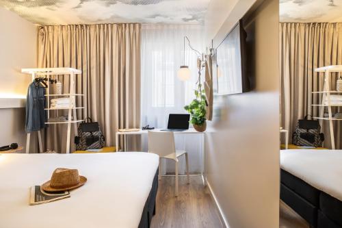 Habitación Doble Estándar del hotel Ibis Maine Montparnasse. Foto 9