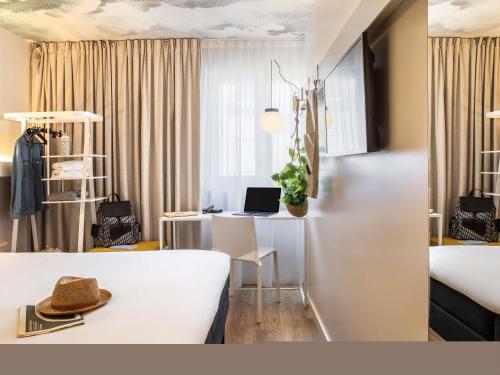 Habitación Doble Estándar del hotel Ibis Maine Montparnasse. Foto 11