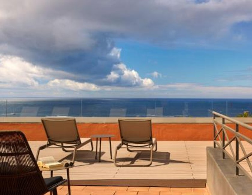 Suite Junior The Level con vistas al mar y terraza solárium del hotel Melia Jardines Del Teide - Adults Only. Foto 4