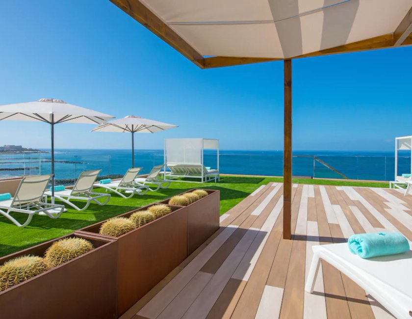 Habitación doble Vista Mar Balcón o Terraza Prestige Con Vistas del hotel Iberostar Waves Bouganville Playa. Foto 9