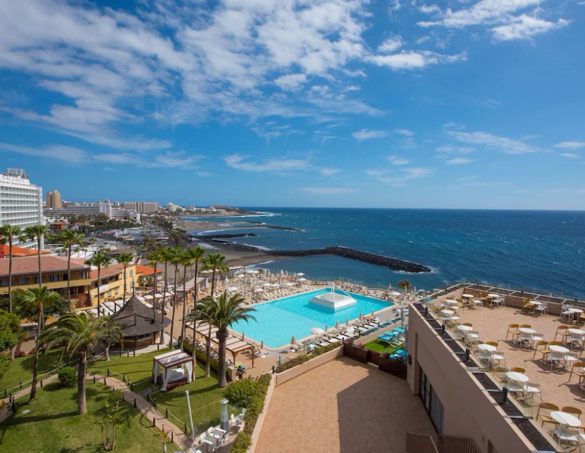Habitación doble Vista Mar Balcón o Terraza Con Vistas 2 Camas individuales del hotel Iberostar Waves Bouganville Playa. Foto 1