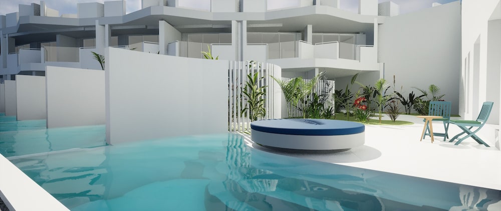 Habitación panorámica doble, 1 cama doble, piscina privada, vistas al mar del hotel The Salmar - New Opening. Foto 3