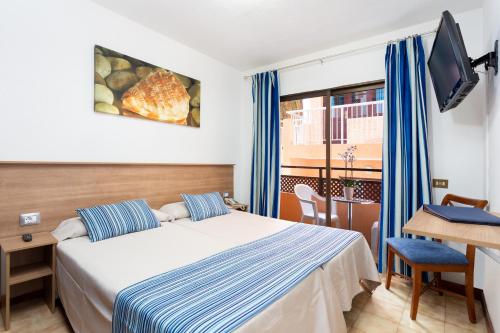 Habitación Doble para uso individual del hotel Globales Acuario. Foto 2