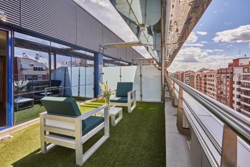 Suite Presidencial con bañera de hidromasaje del hotel Silken Puerta De Valencia. Foto 8