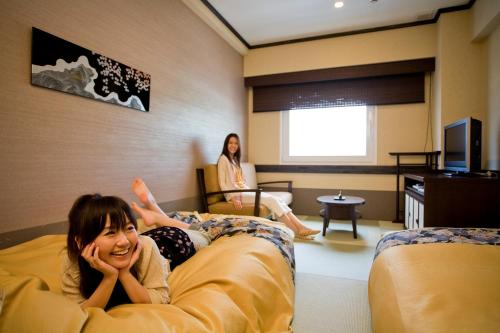 Habitación Doble - Mínimo de 2 noches - Sin servicio de limpieza diario - 2 camas del hotel Hida Hanasatonoyu Takayama Ouan. Foto 2