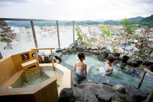 Habitación Doble con ducha - 2 camas del hotel Hida Hanasatonoyu Takayama Ouan