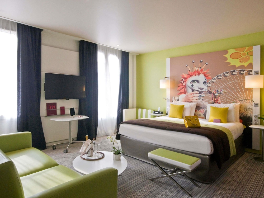 Suite junior, 1 cama de matrimonio grande con sofá cama del hotel Mercure Nice Centre Grimaldi. Foto 5
