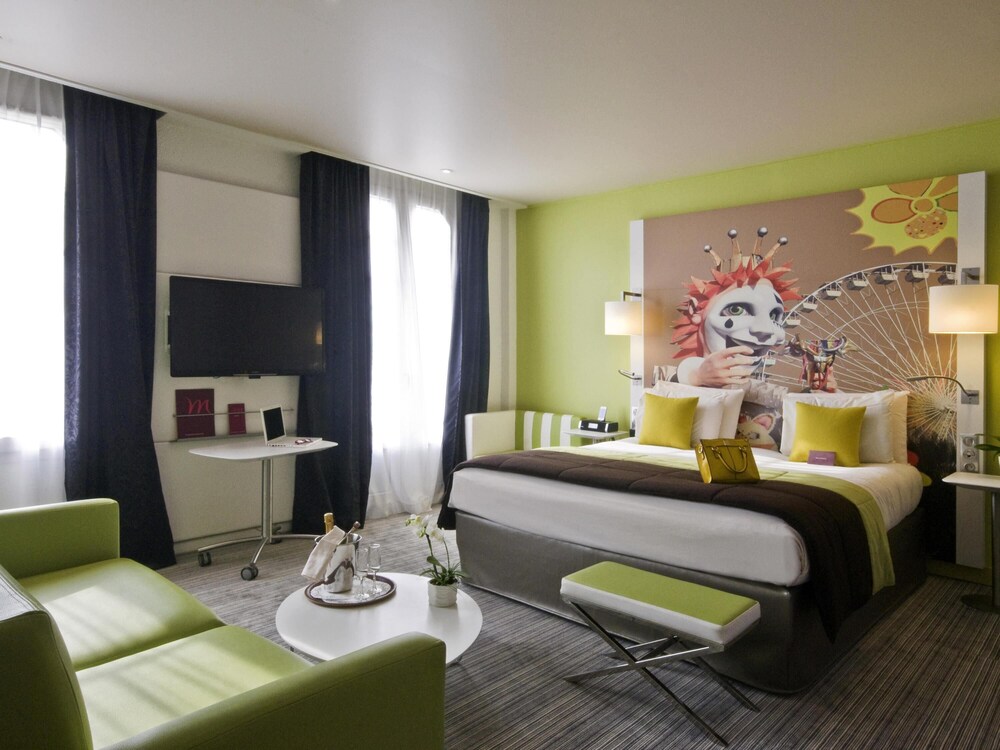 Suite junior, 1 cama de matrimonio grande con sofá cama del hotel Mercure Nice Centre Grimaldi. Foto 9