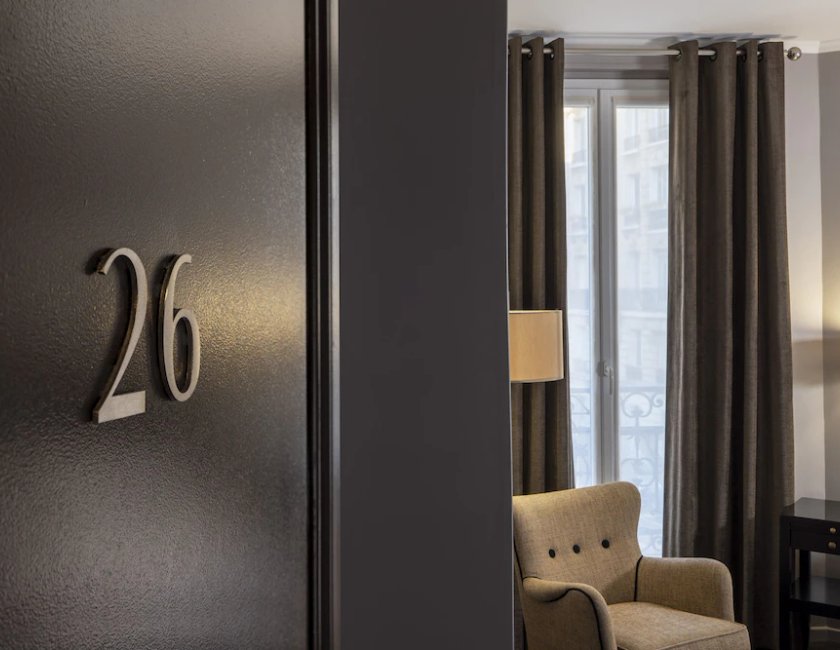 Habitación doble superior, balcón del hotel Pavillon Monceau. Foto 1
