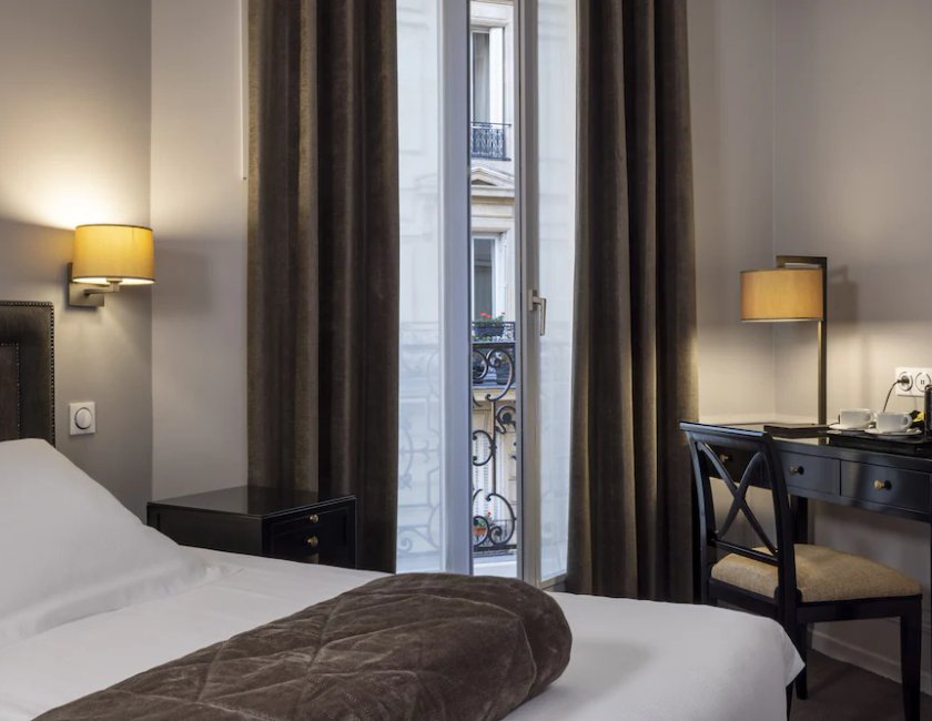 Habitación doble superior, balcón del hotel Pavillon Monceau. Foto 2