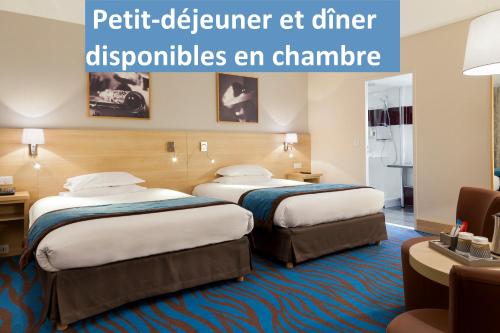 Habitación Doble Clásica con 2 camas dobles del hotel Mercure Paris 19 Philharmonie La Villette. Foto 1