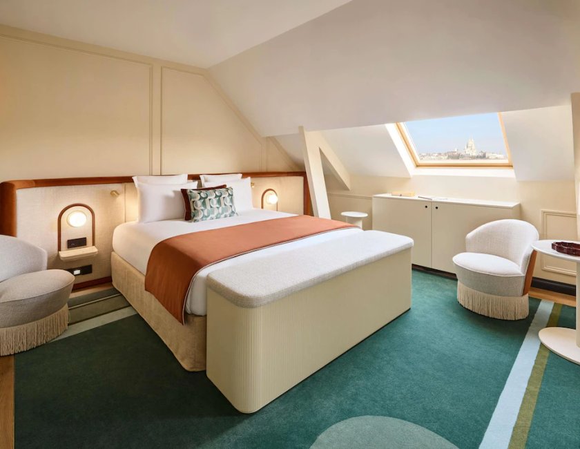 Habitación Deluxe, 1 cama de matrimonio grande, vistas a la ciudad del hotel L'echiquier Opéra Paris Mgallery Collection