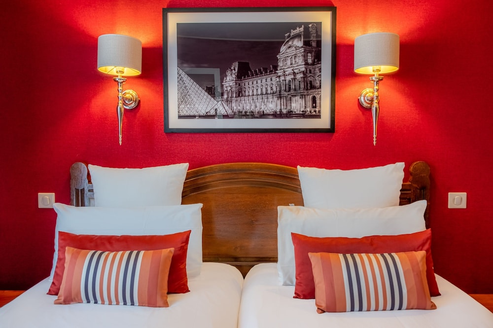 Habitación con 2 camas individuales del hotel Trianon Rive Gauche. Foto 4