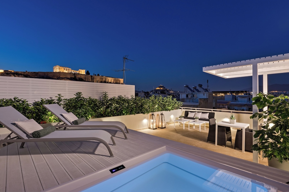 Suite, terraza (Acropolis) del hotel Divani Palace Acropolis