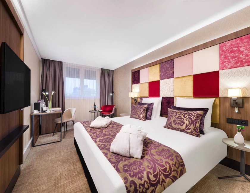 Habitación doble Vista Patio Privilege 2 Camas individuales del hotel Mercure Budapest Korona