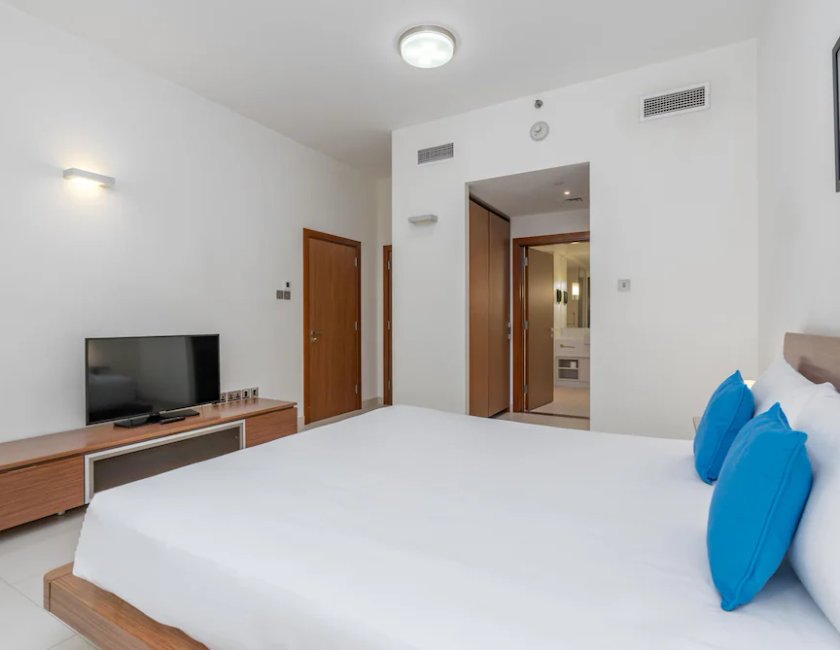 Habitación doble Con Cocina 1 Cama doble del hotel Adagio Abu Dhabi Al Bustan. Foto 2