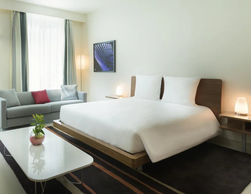 Estudio Con Cocina 1 Cama doble del hotel Adagio Abu Dhabi Al Bustan. Foto 4
