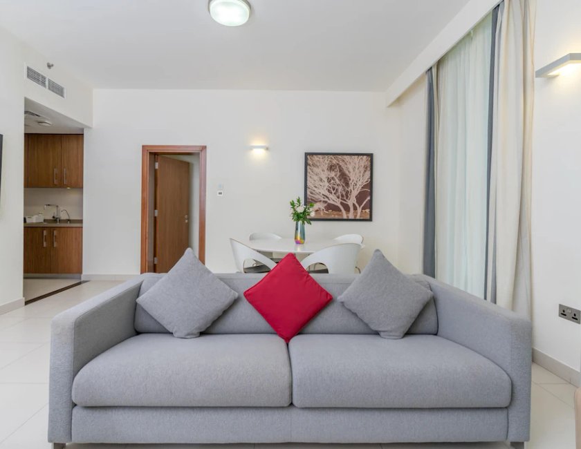 Apartamento Con Cocina 2 habitaciones 2 Camas dobles del hotel Adagio Abu Dhabi Al Bustan. Foto 1
